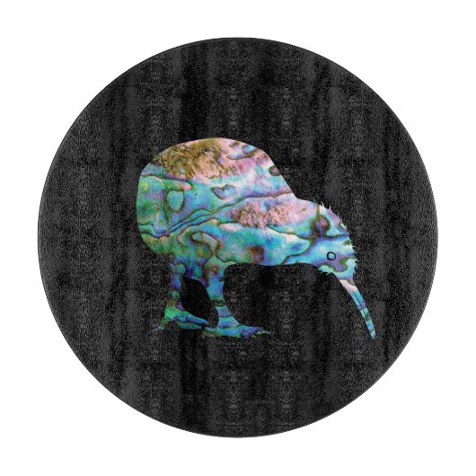 NEW ZEALAND KIWI PAUA SCHNEIDEBRETT (Vorderseite)