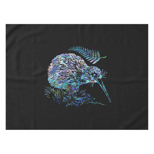 NEW ZEALAND KIWI PAUA TISCHDECKE (Vorderseite (Horizontal))