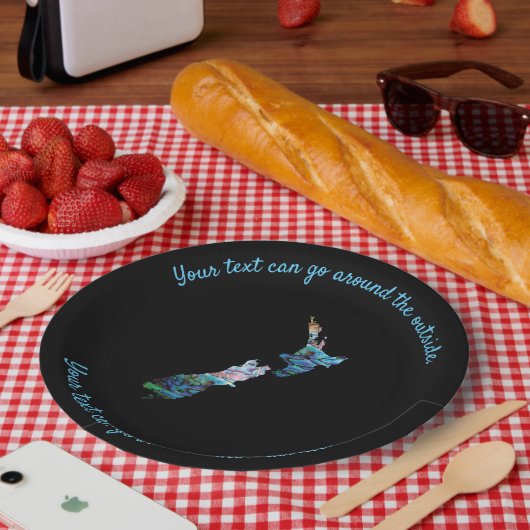 NEW ZEALAND KIWI PAUA ZOLLBAR PAPPTELLER (Picknick)