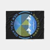 New Zealand Kiwi Queenstown Fleecedecke (Vorderseite (Horizontal))