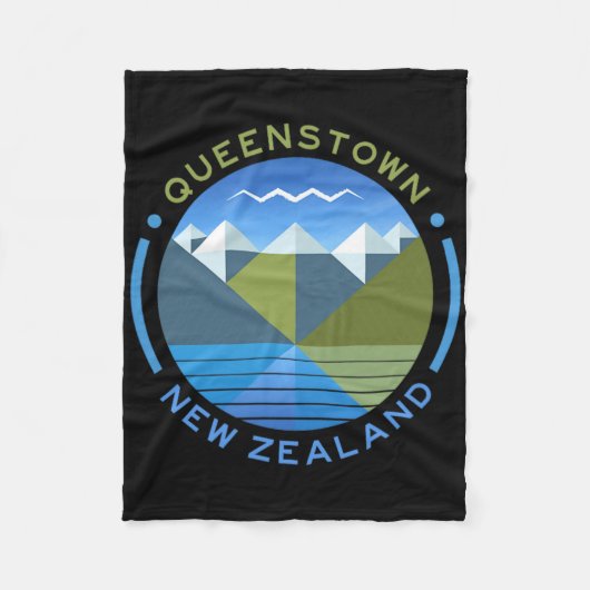 New Zealand Kiwi Queenstown Fleecedecke (Vorderseite)