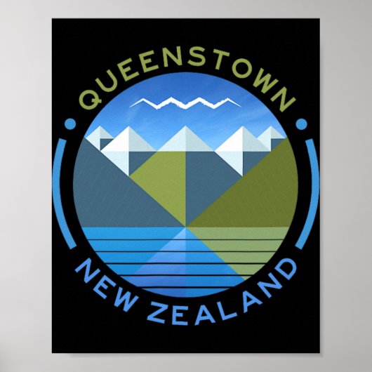 New Zealand Kiwi Queenstown Poster (Vorne)