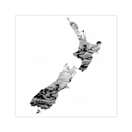 NEW ZEALAND KIWI RUBBER BRIEFMARKE GUMMISTEMPEL (Prägung)