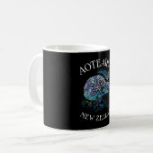 NEW ZEALAND KIWI UND FERN PAUA KAFFEETASSE (Vorderseite Links)