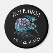 NEW ZEALAND KIWI UND FERN PAUA MAGNET (Vorne)
