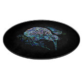 NEW ZEALAND KIWI UND FERN PAUA SCHNEIDEBRETT (Ecke)