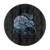NEW ZEALAND KIWI UND FERN PAUA SCHNEIDEBRETT (Vorderseite)