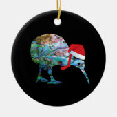 NEW ZEALAND KIWI XMAS PAUA KERAMIK ORNAMENT (Vorne)