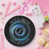 NEW ZEALAND KORU MAP PAUA PAPPTELLER (Party)