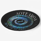 NEW ZEALAND KORU MAP PAUA PAPPTELLER (Schrägansicht)