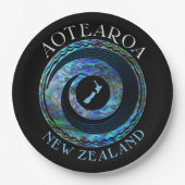 NEW ZEALAND KORU MAP PAUA PAPPTELLER (Vorderseite)