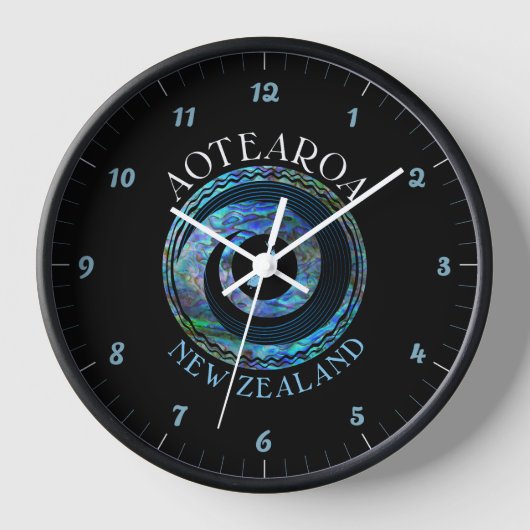NEW ZEALAND KORU PAUA UHR (Vorderseite)