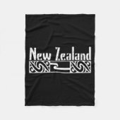 New Zealand Maori Flag Fleecedecke (Vorderseite)