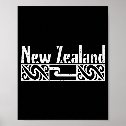 New Zealand Maori Flag Poster (Vorne)