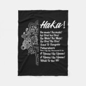 New Zealand Maori Haka - Ka Mate Rugby Tee Fleecedecke (Vorderseite)
