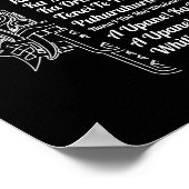 New Zealand Maori Haka - Ka Mate Rugby Tee Poster (Ecke)