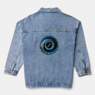 NEW ZEALAND MAP KORU PAUA JEANSJACKE
