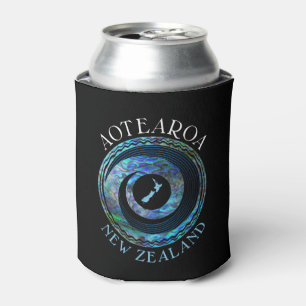 NEW ZEALAND MAP KORU PAUA KANN COOLER DOSENKÜHLER