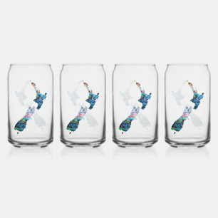 NEW ZEALAND MAP PAUA DOSENGLAS