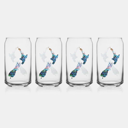 NEW ZEALAND MAP PAUA DOSENGLAS (Vorderseite)