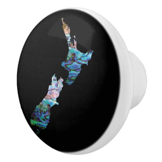 NEW ZEALAND MAP PAUA KERAMIKKNAUF (Rechts)