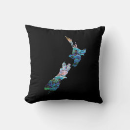 NEW ZEALAND MAP PAUA KISSEN