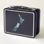 NEW ZEALAND MAP PAUA METALL BROTDOSE (Rückseite)