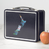 NEW ZEALAND MAP PAUA METALL BROTDOSE (Beispiel)