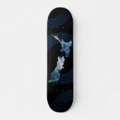NEW ZEALAND MAP PAUA SKATEBOARD (Vorne)