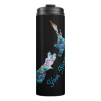 NEW ZEALAND MAP PAUA