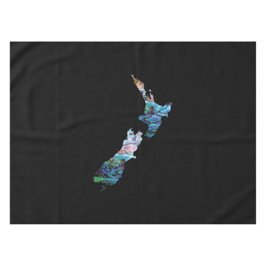 NEW ZEALAND MAP PAUA TISCHSET TISCHDECKE (Vorderseite (Horizontal))