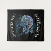 NEW ZEALAND MAP PAUA WANDTEPPICH (Vorderseite (Horizontal))