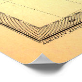 New Zealand Map Poster (Ecke)