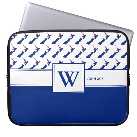 NEW ZEALAND Monogram Laptopschutzhülle (Vorderseite)