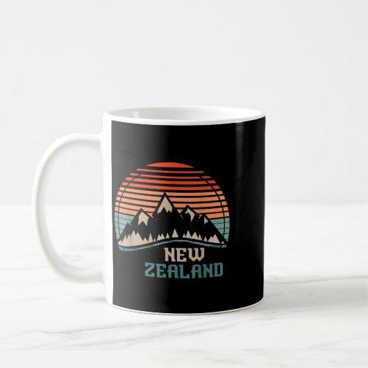 New Zealand Mountain Hiking Gift New Zealand  Kaffeetasse (Links)