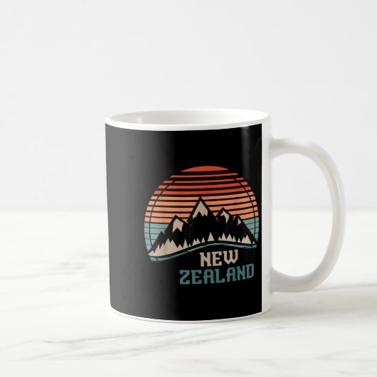 New Zealand Mountain Hiking Gift New Zealand Kaffeetasse (Rechts)