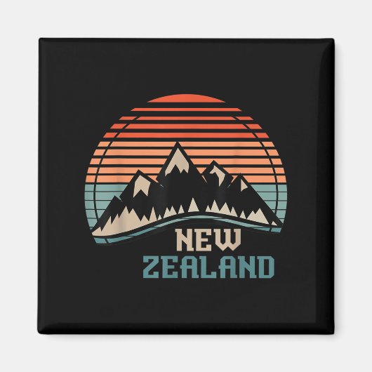 New Zealand Mountain Hiking Gift New Zealand  Magnet (Vorne)