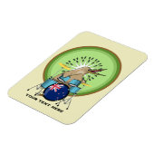New Zealand Music Kiwi drummer Magnet (Linke Seite)