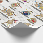 New Zealand Music Pattern Geschenkpapier (Ecke)