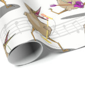 New Zealand Music Pattern Geschenkpapier (Rolleneckpunkt)