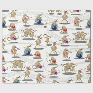 New Zealand Music Pattern Geschenkpapier