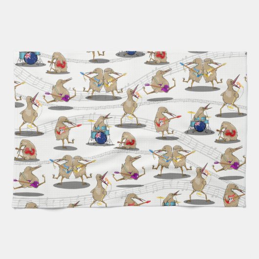New Zealand Music Pattern Geschirrtuch (Horizontal)