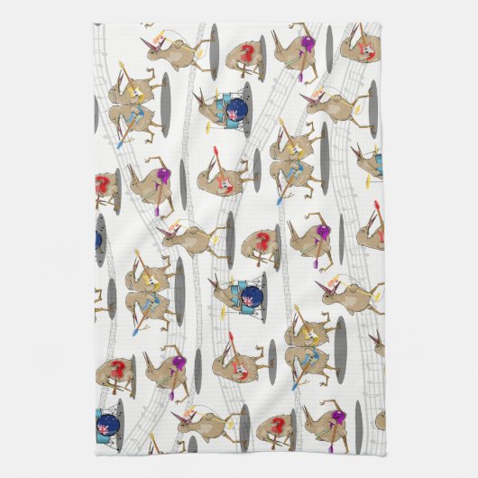 New Zealand Music Pattern Geschirrtuch (Vertikal)