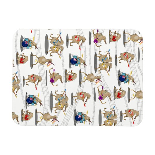 New Zealand Music Pattern Magnet (Horizontal)
