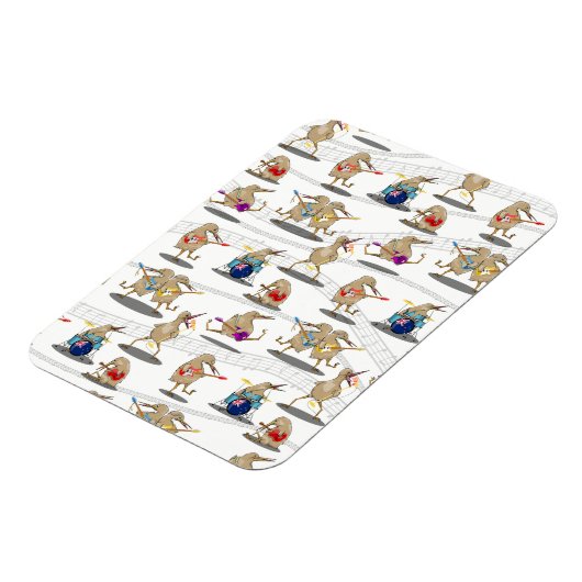 New Zealand Music Pattern Magnet (Linke Seite)