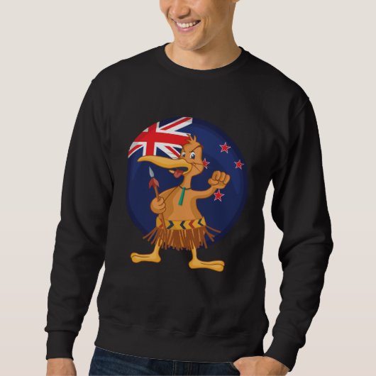 New Zealand NZ Maori Kiwi Bird Sweatshirt (Vorderseite)