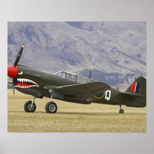New Zealand, Otago, Wanaka, Warbirds Over 5 Poster