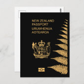 New Zealand passport Postkarte (Vorne/Hinten)