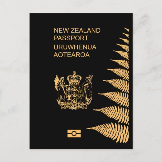 New Zealand passport Postkarte (Vorderseite)