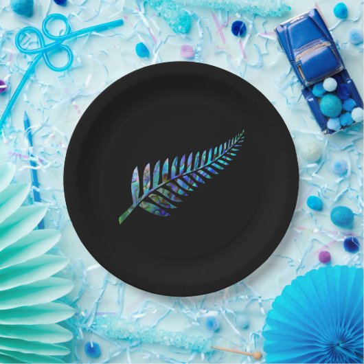 NEW ZEALAND PAUA FERN PAPPTELLER (Party)